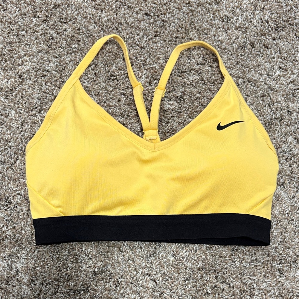 Nike Yellow Sports Bra